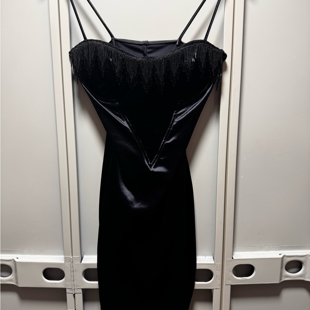 Black cocktail dress